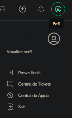 Imagem mostrando o ícone de Perfil